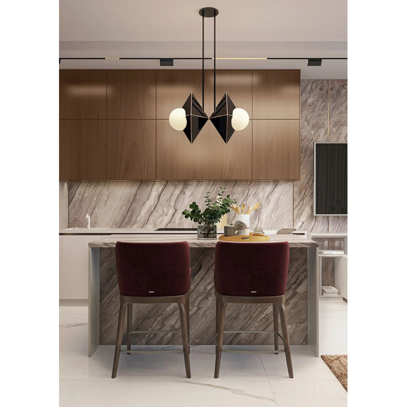 Luminaire suspendu 2 lumières Rhombus