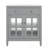 Bathroom Vanity with Sink, Adjustable Shelf and 2 glass Doors-740873973