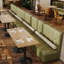 Banc rembourré en similicuir Bar