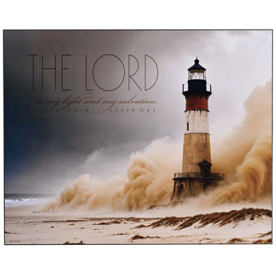 Plaque murale phare «The Lord Is Light»