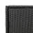 vidaXL Outdoor Storage Box 50 Gal Deck Box PE Rattan with Water-Resistant Bag, Black 21.7"x23.2"x31.5" Storage Cabinet with 3 Drawers for Cushions & Equipment-1753099504