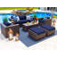 Ensemble de patio complet en rotin 16 pièces avec coussins Sorrento-354814867