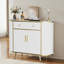 Buffet 43,3 po de style luxueux avec tablettes réglables, pour le salon / salle à manger