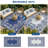 Waterproof Outdoor Rug with Plastic Border - Reversible Deck Mat, UV Resistant, Stain Resistant, Easy to Clean Camping Carpet for Backyard-1344008672-1344008675