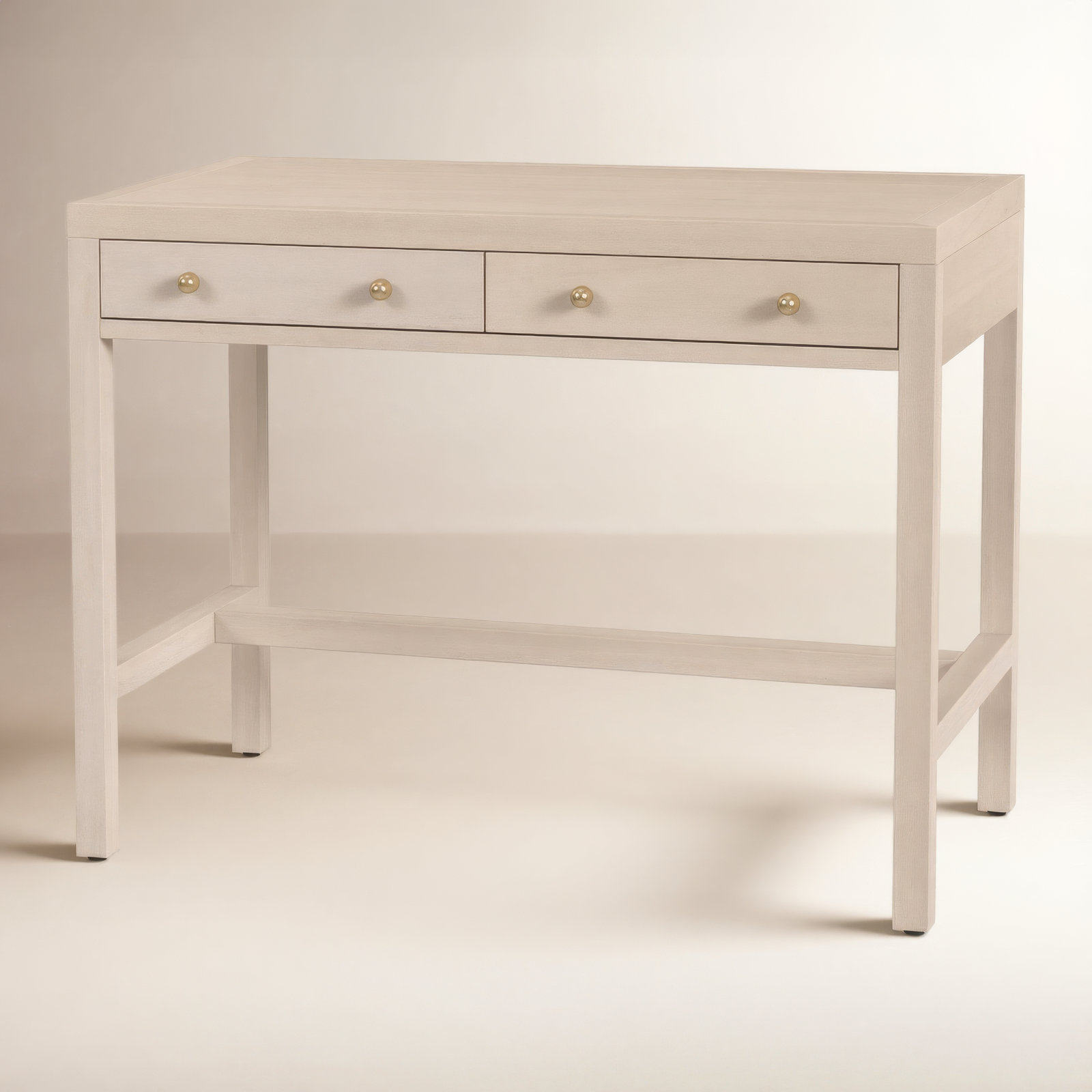 Celine 40" Acacia Writing Desk, Antique Taupe