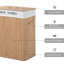 HOMCOM Laundry Basket 100L Collapsible Laundry Hamper-118434834-67202383
