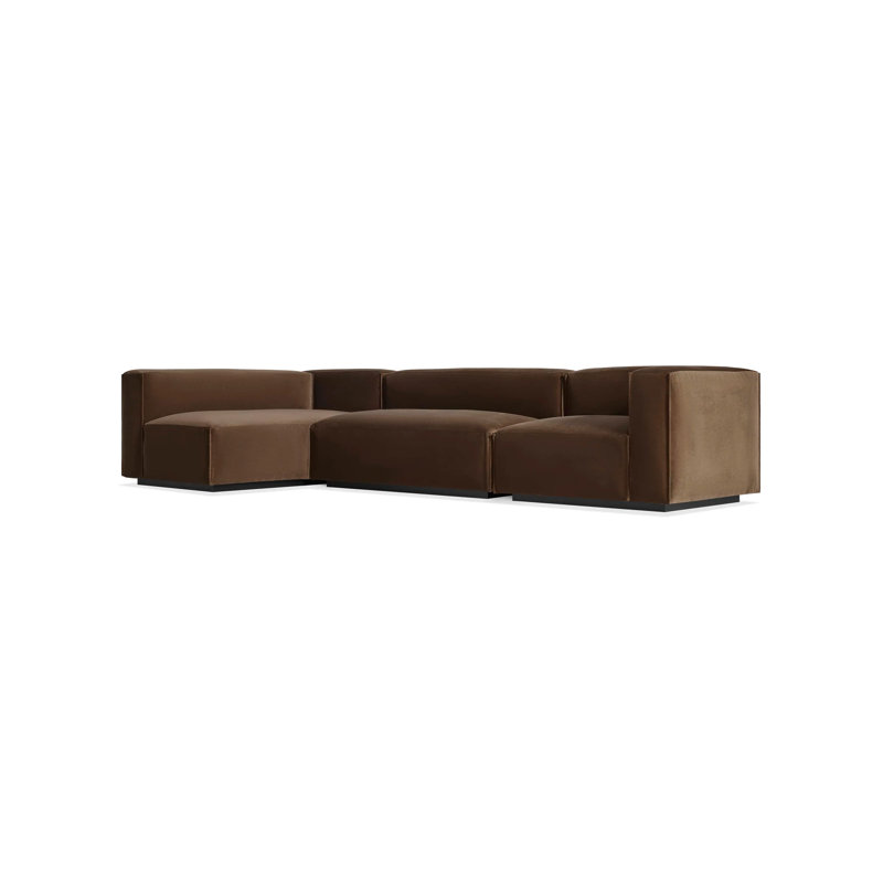 Cleon Modular Sectional, Maharam Mode in Clavicle 100% Polyester, Left Hand Facing