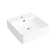 Turner 16" L x 16" W Crisp White Ceramic Square Wall Mount/Vessel Bathroom Sink with Overflow
