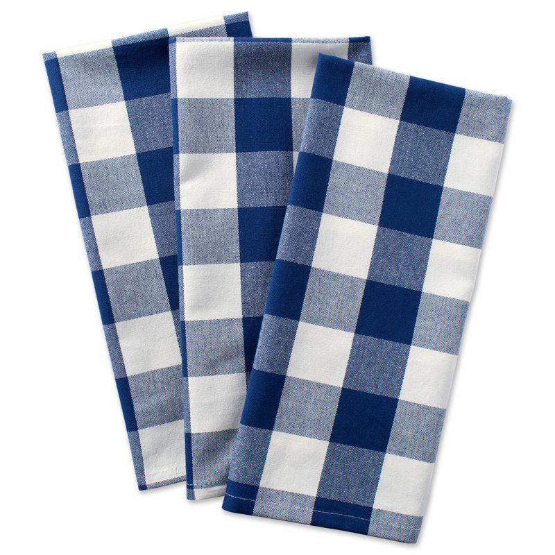Torchon Wolsingham, Bleu marine et crème