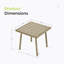 Table d'appoint d'extérieur rectangulaire L 18 po x l 20 po Mariène-101181397
