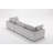 Nuccio 115.8'' Wide Modern Minimalist Pillow Back Sectional Sofa With 3-Seating