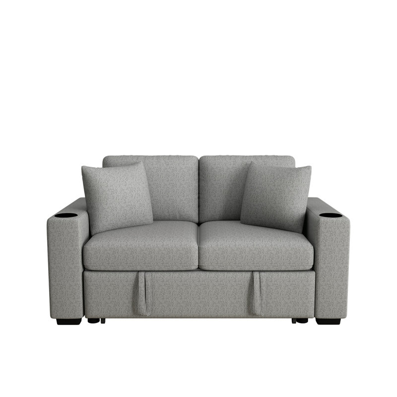 Canapé-lit 60,6 po, Gris