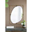 Miroir coquelicot 30x1x40 "en métal doré