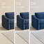 Causeuse inclinable surdimensionnée Modern Power-129743262