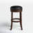 Ingra Swivel Upholstered Counter Stool with Solid Wood Frame-567782286
