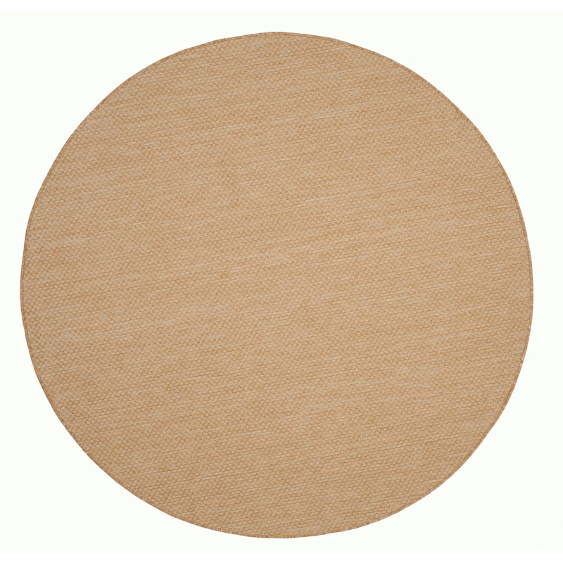 Plummer Performance Abstract Indoor/Outdoor Area Rug, Round 4'