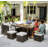 Slunce 9 - Persons Rectangular Outdoor Dining with Cushions-98665084