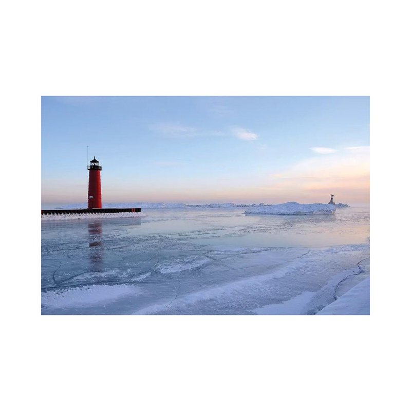 Frozen Harbor by Brian Wolf - Wrapped Canvas Print, 20.32 cm H x 30.48 cm W