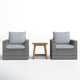 Genesis Teak 2 - Person Patio Conversation Sets with Cushions