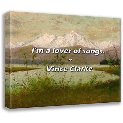 Citation de Vince Clarke: «I'm a lover ofsons.