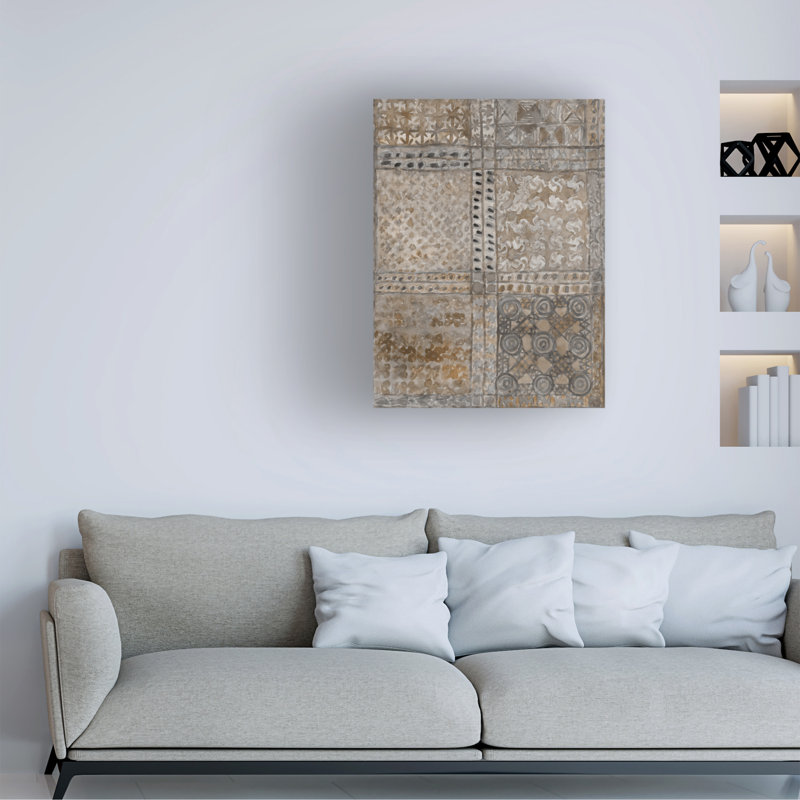 Art sur toile «Aged Adinkra Tissu I» par Samuel Dixon