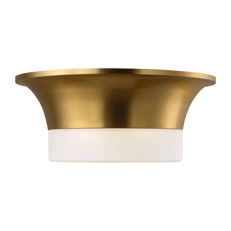 Dartmore 2 - Light Flush Mount, Burnished Brass