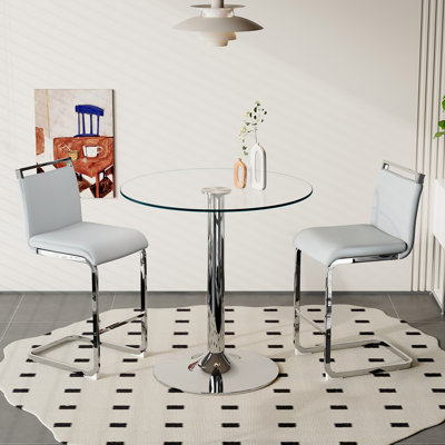 Bar Table And Chairs Set For 2