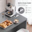 Îlot de cuisine 53 po avec plateau en acier inoxydable, prise de courant et rangement-294710036