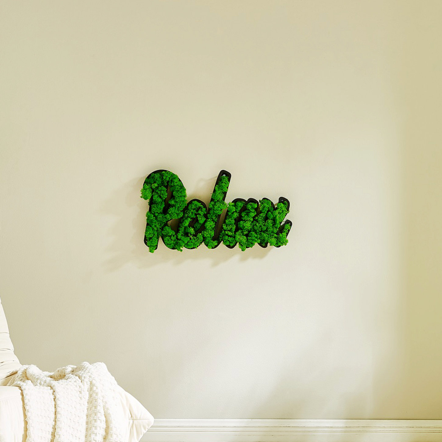 Hokku Designs RELAX Letter Art Moss Wall Decor | Wayfair