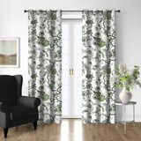 Tree Top Avocado Cotton Grommet Top Drapery Panel Set of 2