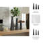 Ensemble de 3 bouteilles en résine de quartz noir Isaacs