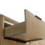 Fully Assembled 36" Modern Wall-Mounted Floating Bathroom Cabinet Vintage Solid Oak Bathroom Vanity