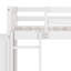Lit superposé simple au-dessus de simple avec tiroirs et tablettes-107224396