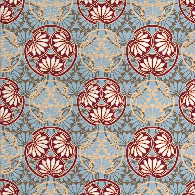 Tissu japonais, H 36 po x l 58 po x P 1 po