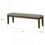 Transitionnel 1pc BANC seulement Espresso gris chaud têtes de clou