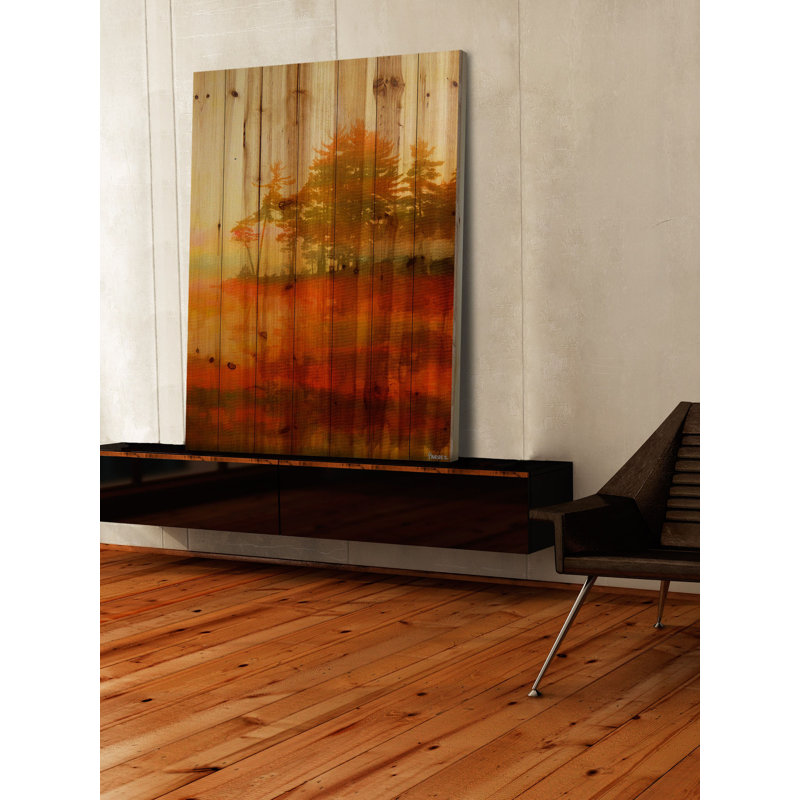« kamloops »-reproduction de photo sur bois, H 45 po x l 30 po x P 1,5 po