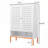Shoe Cabinet with 3 Adjustable Compartments, Suspended Changing Area, 15cm Moisture-Proof Feet | Modern | Off-White-1184801505