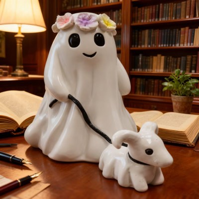 Figurine d'Halloween fantôme effrayant qui marche pour la maison