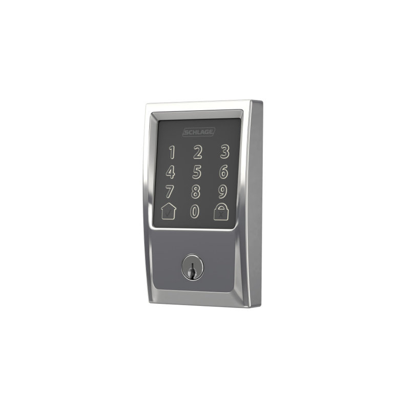 Encode Smart WiFi Deadbolt with Century Trim, Bright Chrome, Yes