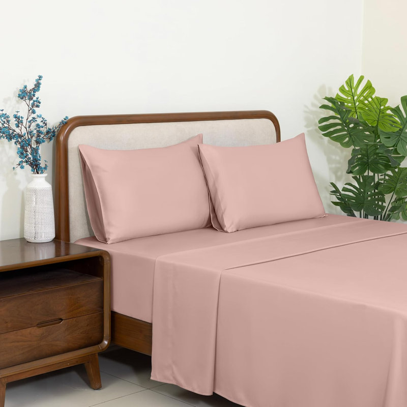 Ensemble de draps 4 pièces Dreamology, Très grand lit, Micro-puce
