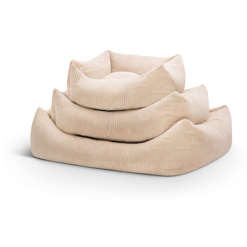 Nairne Polyester Pet Bed, 15cm H x 90cm W x 78cm D, Cream coloured