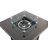 Hordville Square Steel Propane Smokeless Fire Pit Table