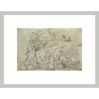 Pieta by Eugène Delacroix -Framed Giclee Print