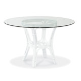 Trellis Round Glass Dining Table