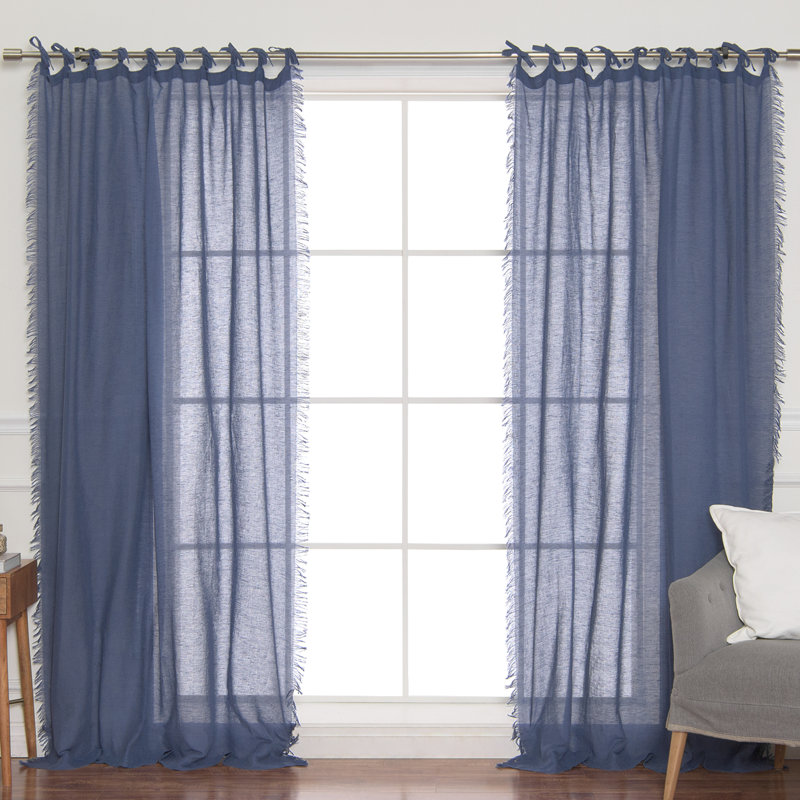 Millwright Sheer Curtain, Natural, 52" W x 96" L