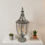 Rustic Metal Garden Lantern Candle Holder - Hand Finished Open Lid Outdoor Lantern for Votive Tealight Candles Patio Garden Home-118804024