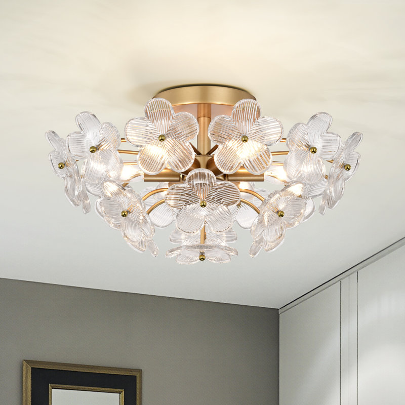 Plafonnier encastré en cristal Glam