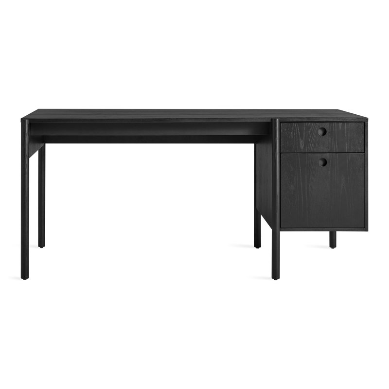 Executive Desk, Black on Ash