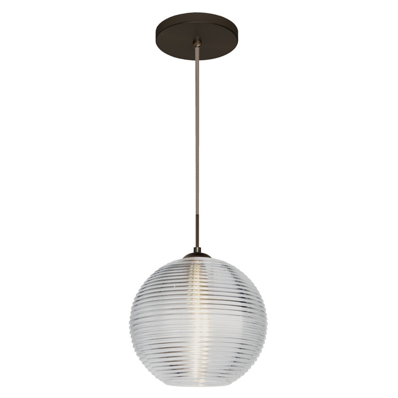 Kristall 1 - Light Single Pendant, Brushed Bronze, Clear, Yes