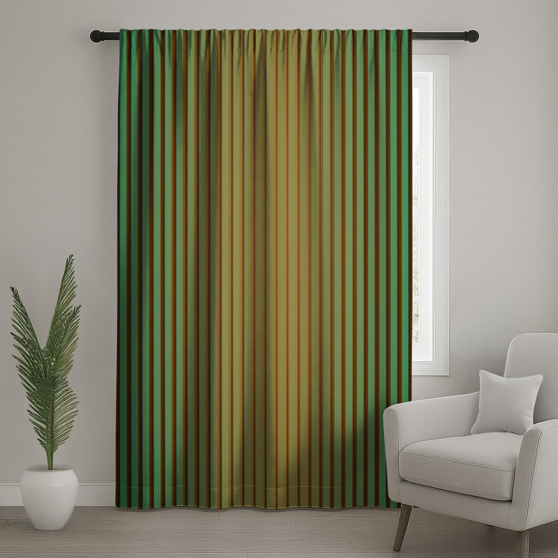 Rideaux verticaux à rayures verticales, voilages et voilages à rayures - 1 panneau, 50" x 92" - 1 Panel, Transparent